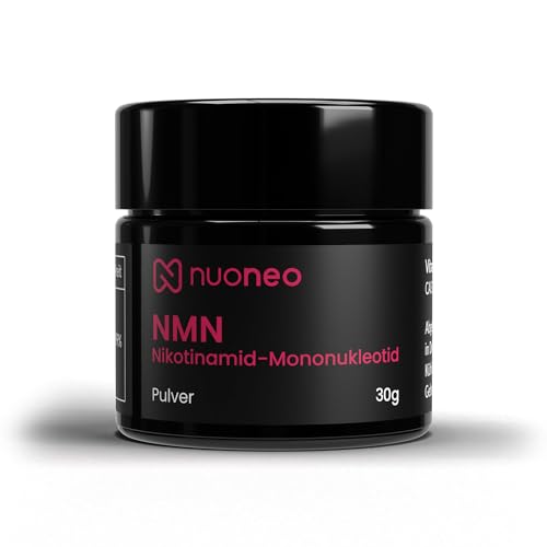 nuoneo NMN Starter Kit (30g), Reinheit über 99%, in Deutschland laborgeprüft, Nicotinamid Mononukleotid Pulver Uthever, bioaktiv & ohne Zustatzstoffe, für Hunde & Katzen geeignet von nuoneo