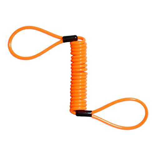 ohfruit Erinnerungs Kabel Stretch Stahldraht Disc Lock Sicherheits Seil Diebstahls chutz Zubehör Orange von ohfruit