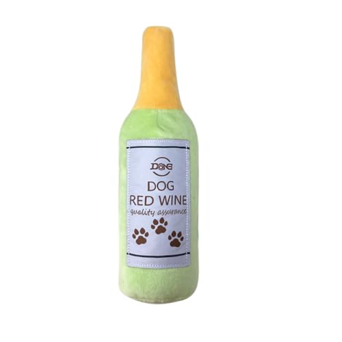okegztoa Hundespielzeug, interaktives Flaschen-Hundespielzeug, 27,9 cm, quietschendes Hundespielzeug, geeignet für kleine, mittelgroße und große Hunde, knisterndes Plüsch-Hundespielzeug, Kauspielzeug von okegztoa