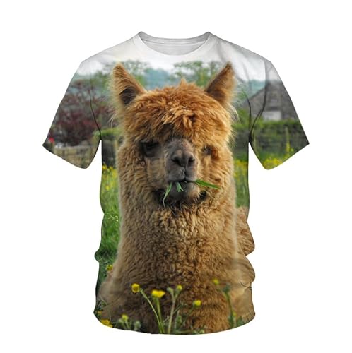 Hund T-Shirts für Männer, Hundeliebhaber Neuheit T-Shirts Lustiges Hundemuster Unisex Rundhals-T-Shirt von oneforus