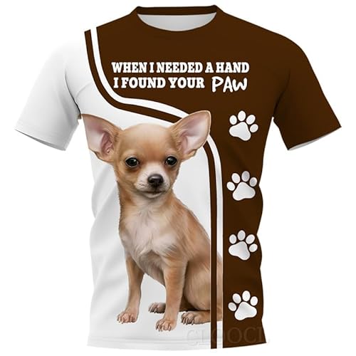 Männer Tier Hund Print T-Shirt Hip Hop Tiermuster 3D gedrucktes kurzärmeliges T-Shirt Sommer Fitnessstudio Fitness-Oberteile von oneforus