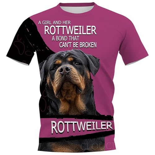 Männer Tier Hund Print T-Shirt Hip Hop Tiermuster 3D gedrucktes kurzärmeliges T-Shirt Sommer Fitnessstudio Fitness-Oberteile von oneforus