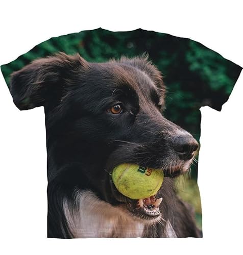 Tier T-Shirts für Männer, 3D Tier Haustier Hund Grafik Druck T-Shirt Sommer lässig Männer Kurzarm Tops Bluse T-Shirt Hip Hop Jugend Rundhalsausschnitt Neuheit T-Shirts von oneforus