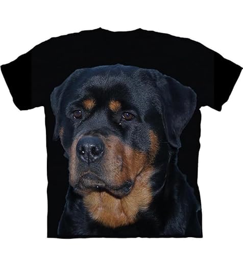 Tier T-Shirts für Männer, 3D Tier Haustier Hund Grafik Druck T-Shirt Sommer lässig Männer Kurzarm Tops Bluse T-Shirt Hip Hop Jugend Rundhalsausschnitt Neuheit T-Shirts von oneforus