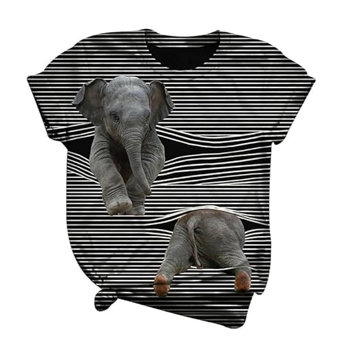 Tier T-Shirts für Männer, 3D Tier Haustier Hund Grafik Druck T-Shirt Sommer lässig Männer Kurzarm Tops Bluse T-Shirt Hip Hop Jugend Rundhalsausschnitt Neuheit T-Shirts von oneforus