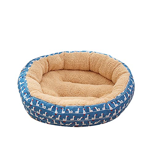 oneforus Haustier-Rundbett Weiches und bequemes Nest für Hunde und Katzen Für Winter-Tiefschlafnest Waschbares Sofa von oneforus