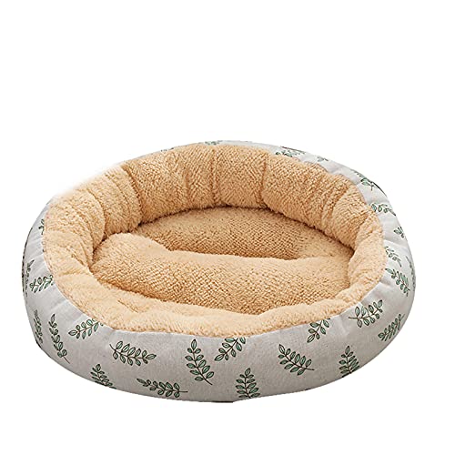 oneforus Warmes Haustier rundes Bett Weiches und bequemes Haustiernest für Hunde und Katzen Für Winter-Tiefschlafnest Waschbares Sofa von oneforus