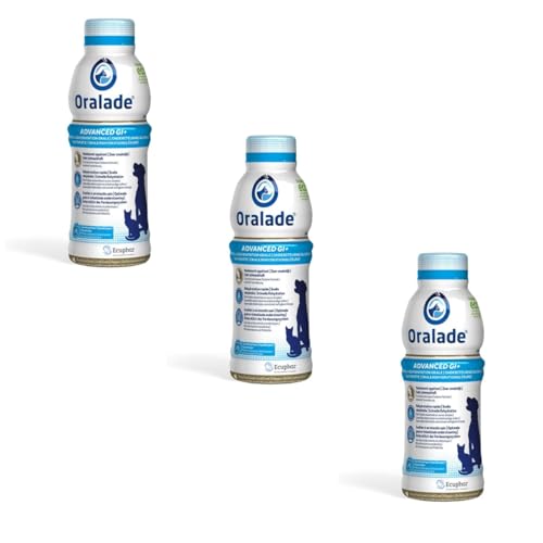 Oralade Advance GI + Oral Rehydration Support | 3er Pack | 3 x 500 ml | Flüssiges Diät-Ergänzungsfuttermittel für Hunde und Katzen | Für die mikroenterale Ernährung von oralade