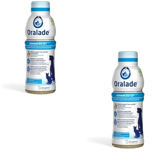 oralade Advance GI + Oral Rehydration Support | Doppelpack | 2 x 500 ml | Flüssiges Diät-Ergänzungsfuttermittel für Hunde und Katzen | Für die mikroenterale Ernährung von oralade