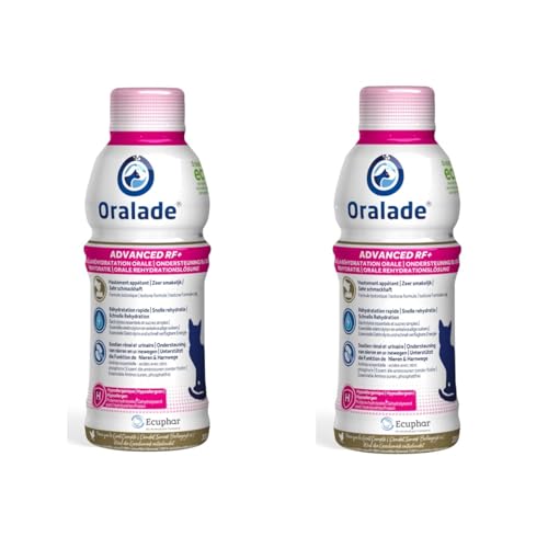 oralade Advanced RF+ Katze | Doppelpack | 2 x 330 ml | Ergänzungsfuttermittel für Katzen | Zur Unterstützung bei Nierenerkrankungen | Enthält wichtige Elektrolyte und Aminosäuren von oralade