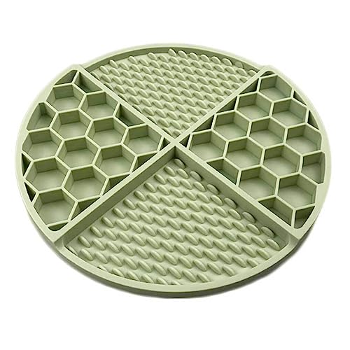 osiuujkw Fressmatte Licky Pad Langsames Fressen Welpenfutterspender Waschbar Starke Saugkraft Stabil Tierbedarf Praktisches Futter Katze, Hellgrün osiuujkw Fressmatte Licky Pad Langsames Fressen Welpenfutterspender Waschbar Starke Saugkraft Stabil Tierbedarf Praktisches Futter Katze, Hellgrün von osiuujkw