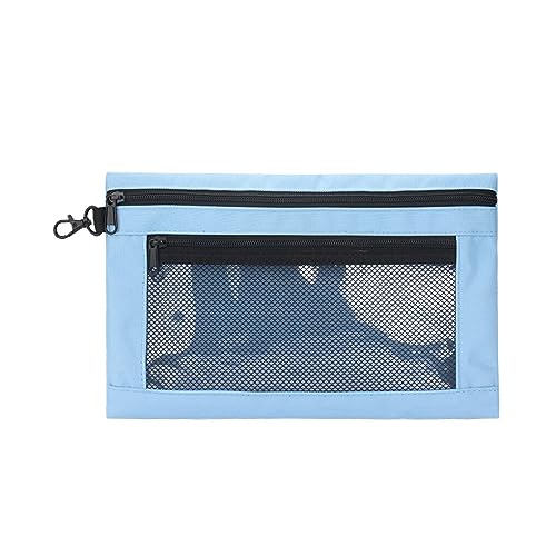 osiuujkw Handheld Hardware Werkzeugtasche mit Reißverschluss für praktische Stofftasche, Hardware Taschen Werkzeug Aufbewahrungstasche, multifunktional, tragbar, Blau, 30.5 * 19.5 cm von osiuujkw