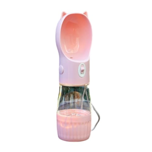 osiuujkw Hundeausflugsbecher und Futter Reiseflasche, praktische 3 in 1 Flasche aus robustem Material für Hunde und Katzen auf Ausflügen, Wanderungen und einfachem, Rosa osiuujkw Hundeausflugsbecher und Futter Reiseflasche, praktische 3 in 1 Flasche aus robustem Material für Hunde und Katzen auf Ausflügen, Wanderungen und einfachem, Rosa von osiuujkw
