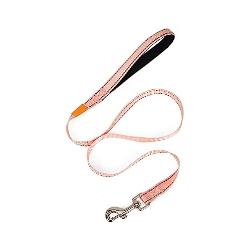 osiuujkw Hundeleine Starke Nylonleine mit gepolstertem Griff Komfortables Geschirrseil für Hunde Pet Flinker Zug Outdoor Yard, Rosa von osiuujkw