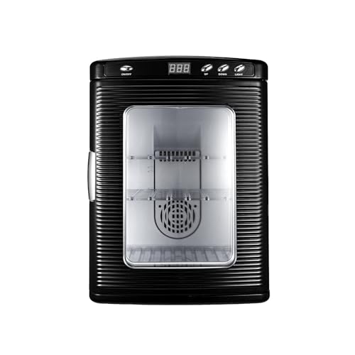 otmechl Brutapparat 25L Reptilien-Ei-Inkubator 5-60℃ Brutmaschine LED-Display Inkubatoren Brutautomat Labor Kühlung Heizung 220V für Bruteier Schwarz Brutschrank Zwei Jahre Garantie von otmechl