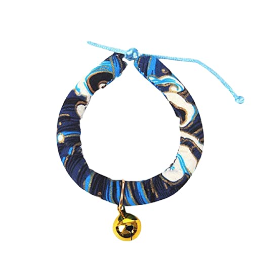 Haustier-Halsband im japanischen Stil, bedruckt mit Blumen, niedliches Kätzchen, Zubehör für Hunde und Katzen, A3, M von oytto