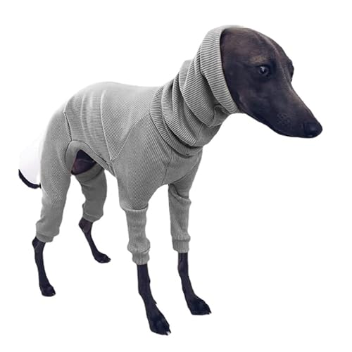 Haustier-Hundepullover, warm, klassisch, Fleece, warm, für große Hunde (grau, Größe S) von oytto