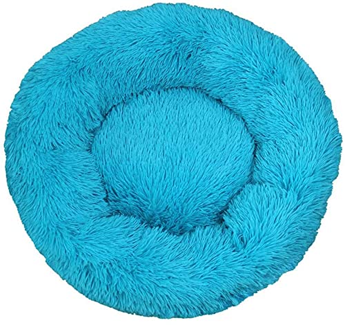 Haustierbett, Kunstfell, rundes Hundebett, Katzenbett, bequem für kleine, mittelgroße und große Hunde, ultraweich, beruhigendes Bett, selbstwärmend, für den Innenbereich, 40 cm, jb3mh (14 l, 60 cm) von oytto