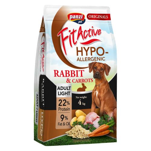 Fit Active - Hypoallergenes Hundefutter für ausgewachsene Hunde mit empfindlichem Magen / Darm - Hundeklumpen mit Kaninchen (4kg) von panzi pet Fit Active Burstin' out