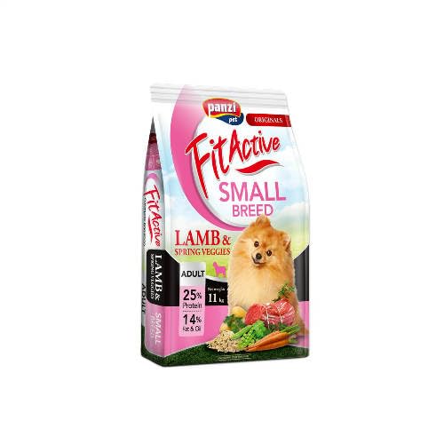 FitActive - Hypoallergenes Hundefutter für kleine erwachsene Hunde - Lamm/Reis - 11kg von panzi pet Fit Active Burstin' out