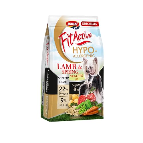 FitActive Originals Hypo Senior - Premium Hundefutter für ältere oder übergewichtige Hunde - Hypoallergene Formel ohne Huhn (Normal, 4000, Gramm) von panzi pet Fit Active Burstin' out