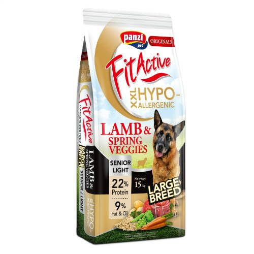 FitActive Senior - Hypoallergenes Hundefutter für große Rassen - Senior - Lamm/Reis - 15kg von panzi pet Fit Active Burstin' out