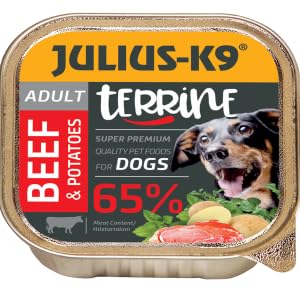 Julius K9 - Hundefutter - Pate - Nassfutter - Adult - 10 x 150g (Rund) von panzi pet Fit Active Burstin' out