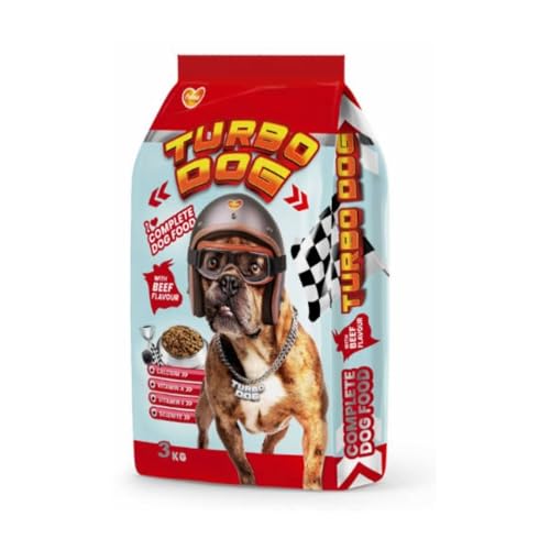 Turbo - Hundefutter - Hundebrocken - Alle Rassen - Erwachsene (3kg, Rind) von panzi pet Fit Active Burstin' out