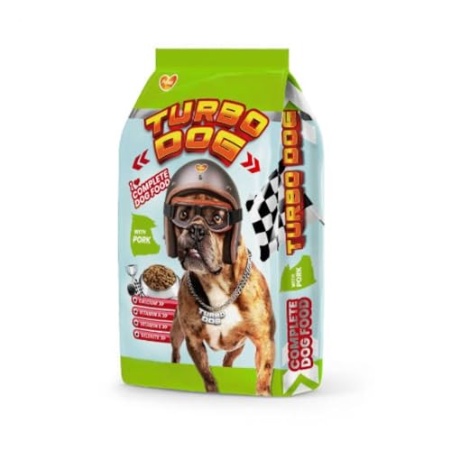 Turbo - Hundefutter - Hundebrocken - Alle Rassen - Erwachsene (3kg, Schwein) von panzi pet Fit Active Burstin' out