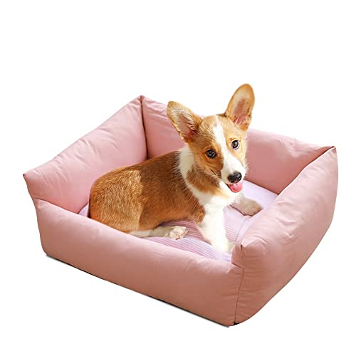 Hundebett, waschbar, superweich, bequem, Hundebett, Kuschelsofa, abnehmbares Deluxe-Welpenkissen, Baumwolle, Katzenbank, Nest, rutschfeste Unterseite, mit abnehmbarem Reißverschluss von pawstrip