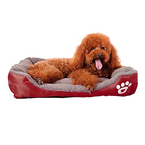 Hundebett Waschbar Beruhigendes Katzenbett, Anti-Angst Hundebett & Sofa, Kissen Schlafsessel, Weiches Katzensofa mit Rutschfester Unterseite, Plüsch Haustierbett Kissen Fit Alle Jahreszeiten von pawstrip