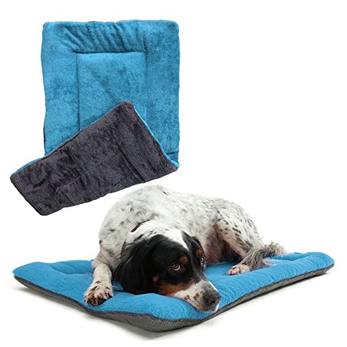 Waschbar Hundematte, Hundematratze Weich & Warm Doppelseitig Verfügbar Hundematten, Weiche Warme Haustier Fleece Kissen Matte, Haustier Matte Pad Sofa Hochdichter Schaum Maschinenwaschbar von pawstrip