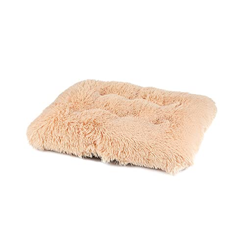 pawstrip Beruhigendes Hundebett, weich, flauschig, Angstlinderung, gemütlich, Donut-Hundebett, waschbar, rundes Kissen, Welpensofa, mit rutschfester Unterseite von pawstrip