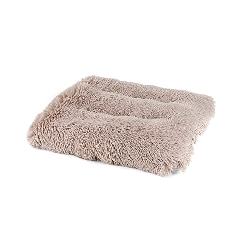 pawstrip Beruhigendes Hundebett, weich, flauschig, Angstlinderung, gemütlich, Donut-Hundebett, waschbar, rundes Kissen, Welpensofa, mit rutschfester Unterseite von pawstrip