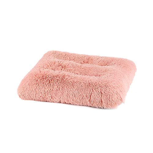 pawstrip Beruhigendes Hundebett, weich, flauschig, Angstlinderung, gemütlich, Donut-Hundebett, waschbar, rundes Kissen, Welpensofa, mit rutschfester Unterseite von pawstrip