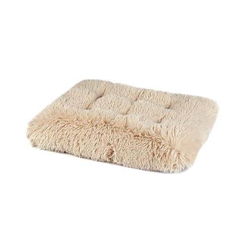 pawstrip Beruhigendes Hundebett, weich, flauschig, Angstlinderung, gemütlich, Donut-Hundebett, waschbar, rundes Kissen, Welpensofa, mit rutschfester Unterseite von pawstrip