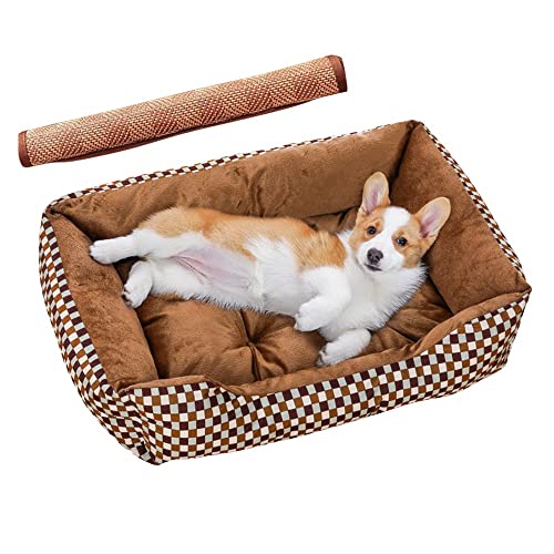 pawstrip Großes Hundebett aus Memory-Schaumstoff, orthopädisches Hundebett & Sofa mit abnehmbarem waschbarem Bezug, Katzenbetten für drinnen Katzen, bequemes Hundekissenbett – maschinenwaschbar von pawstrip