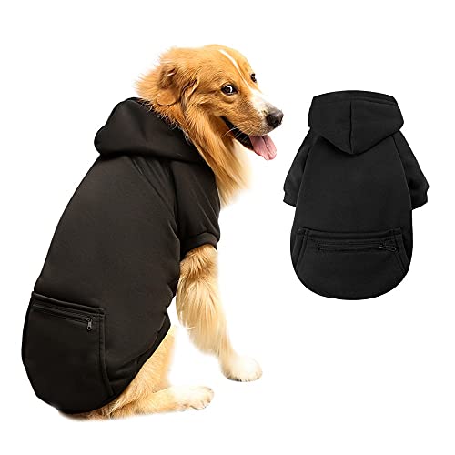 pawstrip Hunde Hoodies Winter Warm Katze Haustier Kleidung Herbst Kätzchen Welpe Mantel Pullover mit Tasche Pullover Kostüm für kleine mittlere große Bulldogge Teddy Chihuahua von pawstrip