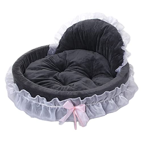 pawstrip Hundebett, waschbar, Prinzessinnen-Katzen-Couch, weiches Plüsch, Haustier-Sofa, Nest, Matte, Kuscheln, Kätzchen, Welpen, Höhle, Betten, niedlich, gemütlich, Kätzchen, Hundehütte, Kissen für von pawstrip