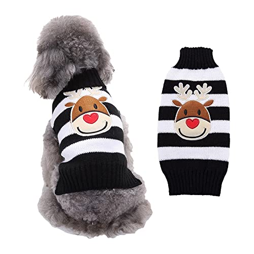 pawstrip Hundepullover für Haustiere, Weihnachtspullover für kleine, mittelgroße und große Hunde und Katzen, warm, für Welpen, Kätzchen, Kostüm, weiche Chihuahua-Bekleidung, gestrickte Katzen von pawstrip