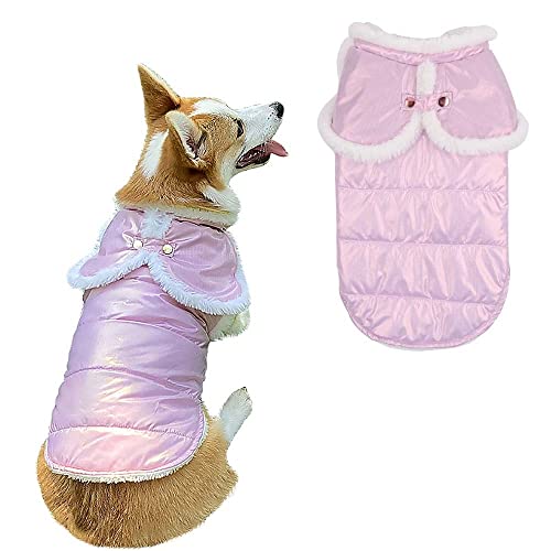 pawstrip Wasserdichter Hundemantel für den Winter, warme Fleece-Jacke für kleine, mittelgroße und große Hunde und Katzen, verstellbar, reflektierend, für Welpen, Kätzchen, Outfit (grün) von pawstrip