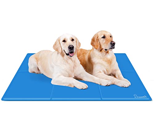 Pecute Kühlmatte für Hunde | XXL 140 x 90 cm, Kühlmatte für Hunde | verbesserte Version – bleibt länger kalt, Frischematte für Hunde und Katzen | langlebiger – Kratzfest von pecute