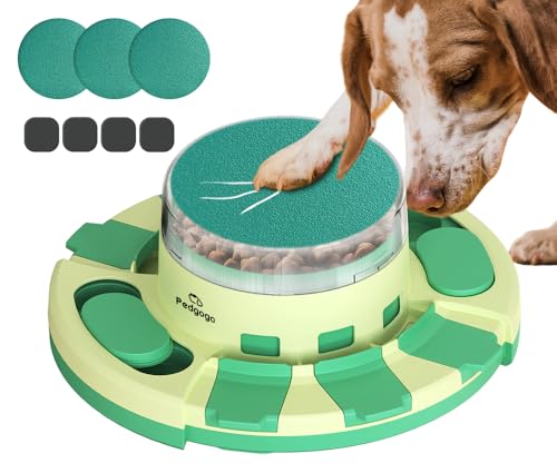 pedgogo Hund Nagelfeilspielzeug mit doppelseitigen Klebematten | Hund Leckerli Puzzle Slow Feeder | Hund Nagel Kratzbrett | Hund Kratzpad für Nägel Hund Nagelfeile Board | Kratzpad für Hunde von pedgogo