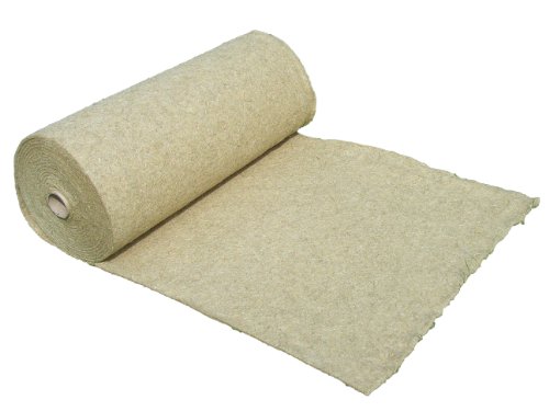 Unkrautschutzmatte aus 100% Hanf, 600g/m², 0,4 m breit, 5 m lang, ca. 0,5 cm dick (EUR 11,50/m²), Pflanzenschutzmatte, Winterschutzmatte,Kompostabdeckmatte,100 % biologisch abbaubar, nachhaltig von pemmiproducts