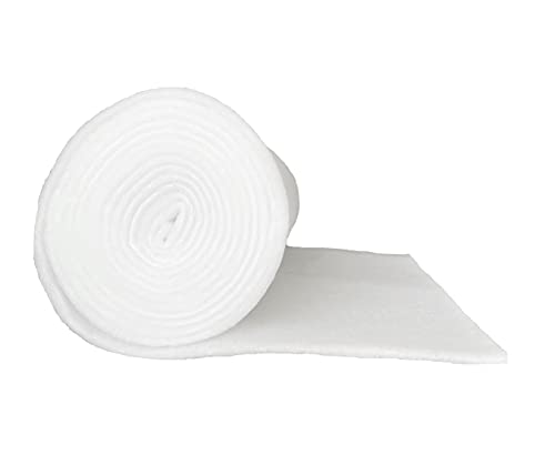 Volumenvlies 200g/m², 1,40 m breit x 10,00 lang, ca. 15 mm dick, 14 m², (EUR 2,93/m²), 100 % Polyester,waschbar,Öko-Tex Standard 100, Patchworkvlies, Polstervlies, Watte, Meterware,Füllmaterial von pemmiproducts