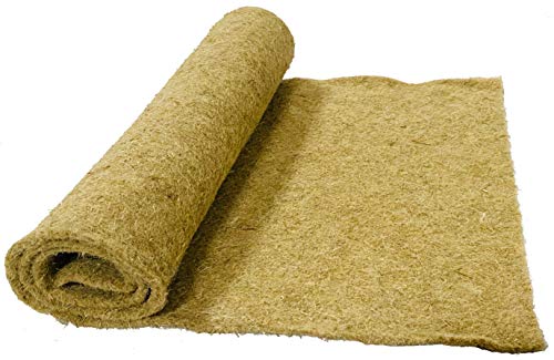 pemmiproducts Nager-Teppich aus 100% Hanf, 0,60 m x 2,50 m x ca. 0,5 cm dick (EUR 13,27/m²), Nagermatte als Käfig Bodenbedeckung, Haustier-Schlafmatten von pemmiproducts