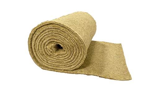 pemmiproducts Nager-Teppich aus 100% Hanf, 120 x 60 cm ca. 10 mm dick, Nagermatte, Hanfmatte geeignet als Käfig Bodenbedeckung für Nagetiere und Kleintiere, Nagerteppich von pemmiproducts