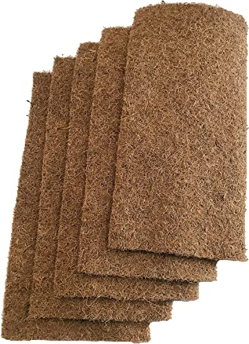 pemmiproducts Nager-Teppich aus 100% Kokosfasern, 50 x 25 cm, ca. 7mm dick,5er Pack (EUR 3,78 €/St.), Kokosmatte, Nagermatte als Käfigboden-Abdeckung, Nagerteppich, Haustier-Schlafmatten von pemmiproducts