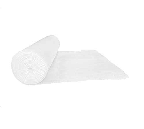 pemmiproducts Volumenvlies 100g/m², 1,40 m breit x 2,50 lang, ca. 10 mm dick, 3,5 m², (EUR 3,00/m²) 100% Polyester, waschbar, Öko-Tex Standard 100, Patchworkvlies, Polstervlies, Watte, Meterware von pemmiproducts