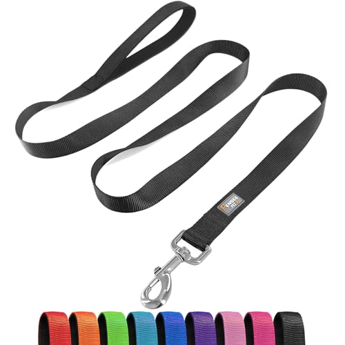 PenSeepet Basic Hundeleine, 1,8 m, gepolsterter Griff, Nylon, für große Hunde, Schwarz von penseepet